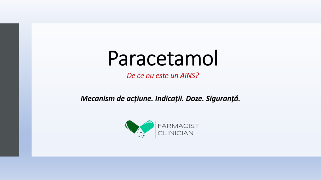 Paracetamol antiinflamator AINS